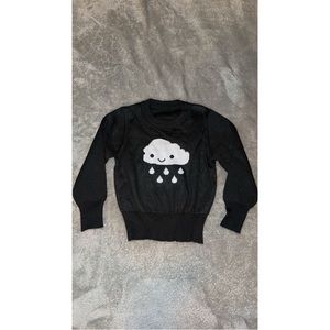 Black and white cloud sweater